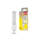 LED fénycső, egyoldalas, G24d-1, 5W = 10W, 540lm, 3000K, meleg, 120°, DULUX LED D EM és AC, Osram