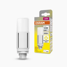   LED fénycső, egyoldalas, G24d, 5,5 W = 13 W, 640 lm, 3000 K, meleg, 300°, DULUX LED D VT EM és AC, Osram