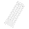 LED fénycső, egyoldalas, 2G10, 12W = 24W, 1350lm, 3000K, meleg, 130°, DULUX LED F EM és AC, Osram
