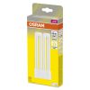 LED fénycső, egyoldalas, 2G10, 12W = 24W, 1350lm, 3000K, meleg, 130°, DULUX LED F EM és AC, Osram