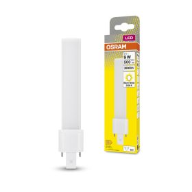   LED fénycső, egyoldalas, G23, 4W = 9W, 500lm, 3000K, meleg, 120°, DULUX LED S EM és AC, Osram
