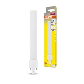   LED fénycső, egyoldalas, G23, 6W = 11W, 630lm, 3000K, meleg, 120°, DULUX LED S EM és AC, Osram