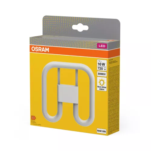 Egyoldalas LED fénycső GR8 7W = 16W 720lm 3500K Meleg 130° DULUX LED SQ EM & AC Osram