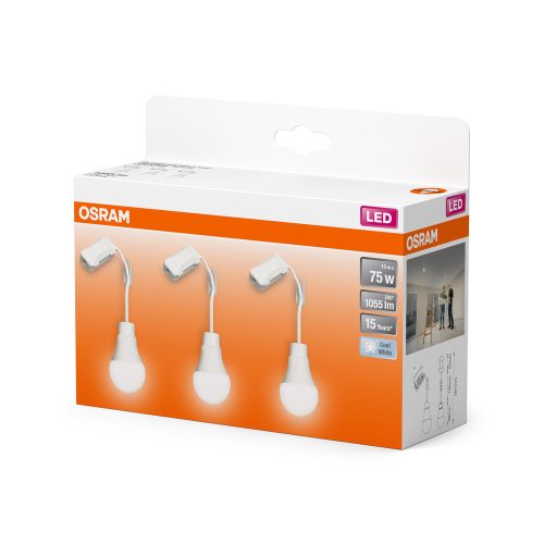 3x LED izzó felújító lámpa 10W 1055lm 4000K semleges 200° sorkapoccsal Osram