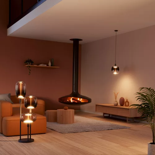 LED dekoratív izzó E27 12W = 35W 400lm 1800K Meleg 320° Füstölt Izzószálas Szabályozható Fényerő Vintage 1906 Osram