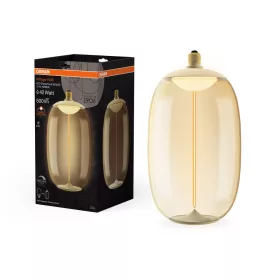   LED dekoratív izzó E27 12W = 42W 500lm 1800K Meleg 320° Borostyánszínű, szabályozható izzószálas Vintage 1906 Osram