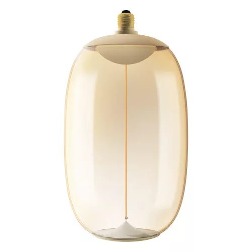 LED dekoratív izzó E27 12W = 42W 500lm 1800K Meleg 320° Borostyánszínű, szabályozható izzószálas Vintage 1906 Osram