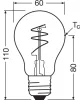 LED dekoratív izzó A60 E27 4,6 W = 40 W 470 lm 2200 K Meleg CRI90 300° Izzószálas, szabályozható fényerővel Vintage 1906 Osram