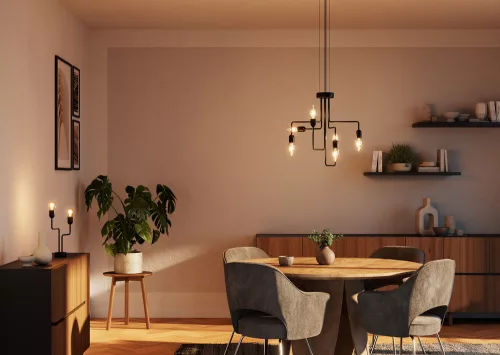 LED dekoratív izzó P45 gömb alakú E14 4,9 W = 40 W 470 lm 2200 K Meleg CRI90 300° Borostyánszínű izzószál, szabályozható fényerővel, Vintage 1906 Osram