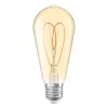 LED dekoratív izzó ST64 Edison E27 4.9W = 40W 470lm 2200K Meleg CRI90 300° Borostyánsárga, szabályozható Vintage 1906 Osram