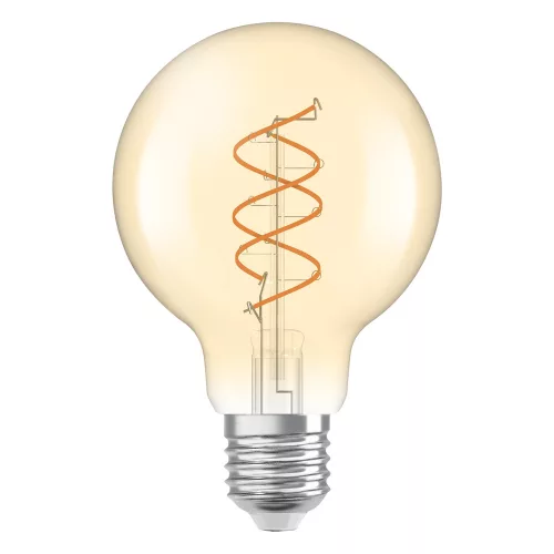 LED dekoratív izzó G80 gömb alakú E27 8W = 60W 806lm 2200K Meleg CRI90 300° Szabályozható Borostyán Vintage 1906 Osram