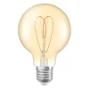 LED dekoratív izzó G80 gömb alakú E27 8W = 60W 806lm 2200K Meleg CRI90 300° Borostyánsárga, szabályozható fényerővel Vintage 1906 Osram