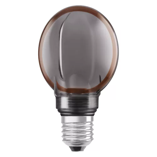 LED dekoratív izzó G80 gömb alakú E27 4W = 12W 110lm 1800K Meleg 330° Füstölt izzószálas, szabályozható fényerővel Vintage 1906 Osram