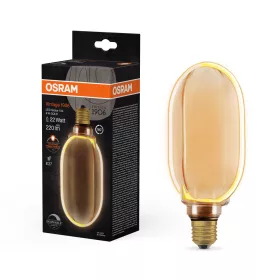   LED dekoratív izzó G100 gömb alakú E27 4W = 22W 220lm 1800K Meleg 330° Izzószálas, szabályozható fényerővel Vintage 1906 Osram