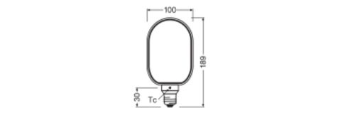 LED dekoratív izzó G100 gömb alakú E27 4W = 12W 110lm 1800K Meleg 330° Füstölt Izzószálas Szabályozható Fényerő Vintage 1906 Osram