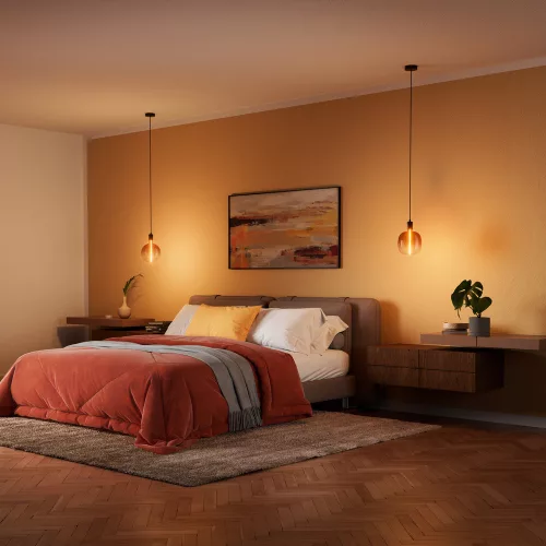 LED dekoratív izzó E27 4,8 W = 20 W 200 lm Meleg 1800 K 320° Borostyánszínű izzószál, szabályozható fényerővel, Vintage 1906 Osram