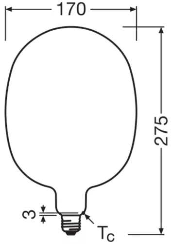 LED dekoratív izzó E27 7.3W = 60W 806lm 2700K Meleg, szabályozható fényerővel 320° Vintage 1906 Osram