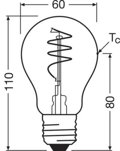 LED dekoratív izzó A60 E27 3,4 W = 40 W 470 lm 2700 K Meleg 300° Vintage 1906 Osram