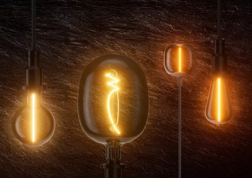 LED dekoratív izzó G95 gömb alakú E27 2.2W = 12W 120lm 2700K Meleg 320° Izzószál Vintage 1906 Osram