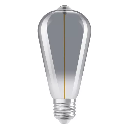 Dekoratív LED izzó ST64 gömb alakú E27 2.2W = 6W 60lm 1800K Meleg 320° Füstölt Izzószál Vintage 1906 Osram