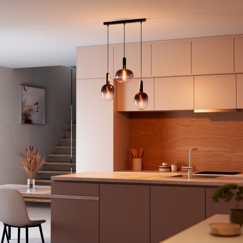 LED dekoratív izzó G220 gömb alakú E27 4,5 W = 15 W 150 lm 1800 K Meleg 150° Füstölt Vintage 1906 Osram