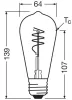 LED dekoratív izzó ST64 Edison E27 3.4W = 40W 470lm 2700K Meleg 300° Vintage 1906 Osram