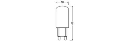 G9 LED izzó kapszula 3.2W = 30W 320lm 1800/2700K Meleg fehér CRI90 300° Szabályozható fényerő SUPERSTAR PLUS CLASSIC Osram