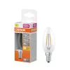 LED izzó B35 E14 gyertya 1.8W = 25W 2700K 250lm Meleg 300° Izzószálas STAR CLASSIC Osram