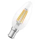 LED izzó B35 B15D gyertya 3.4W = 40W 470lm 2700K Meleg 300° Izzószálas STAR CLASSIC Osram
