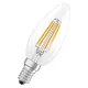 LED izzó E14 B35 gyertya 3.4W = 40W 470lm 2700K Meleg 300° Filament STAR CLASSIC Osram