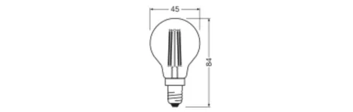 LED izzó P45 B15D 3.4W = 40W 470lm 2700K Meleg 300° Izzószálas STAR CLASSIC Osram