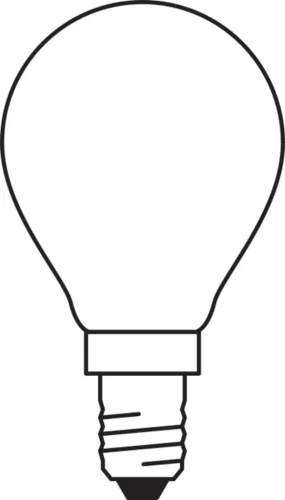 LED izzó P45 E14 5.9W = 60W 806lm 6500K Hideg 300° STAR CLASSIC Osram