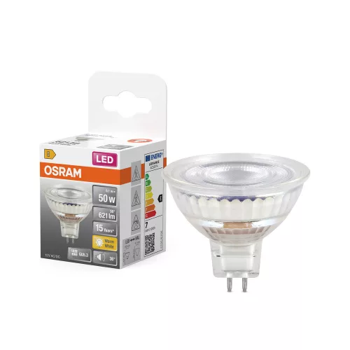 LED izzó MR16 GU5.3 reflektor 6.1W = 50W 621lm 2700K Meleg 36° STAR CLASSIC Osram