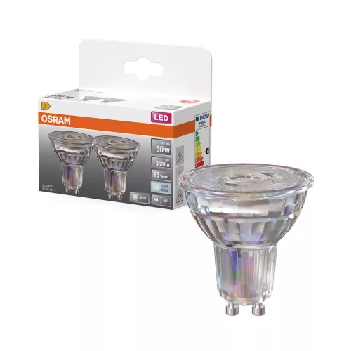 LED izzó reflektor PAR16 GU10 3.7W = 50W 350lm 2700K Meleg 36° STAR CLASSIC Osram