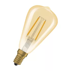   LED izzó ST48 Vintage E14 2.8W = 25W 250lm 2200K Meleg 320° Szabályozható borostyánszínű izzószál Vintage 1906 Osram