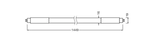 T5 G5 LED fénycső 22W = 35W 2860lm 4000K Semleges 160° 145cm Helyettesítő cső Osram