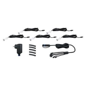   MicroPen II Plug & Shine LED pad 5x0,2W 3000K 24V IP67 Silver Paulmann