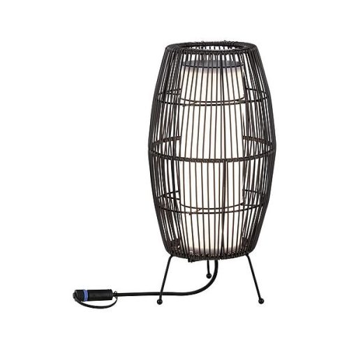 Izzó Plug & Shine LED 7.8W 24V IP44 3000K Rattan Black Paulmann