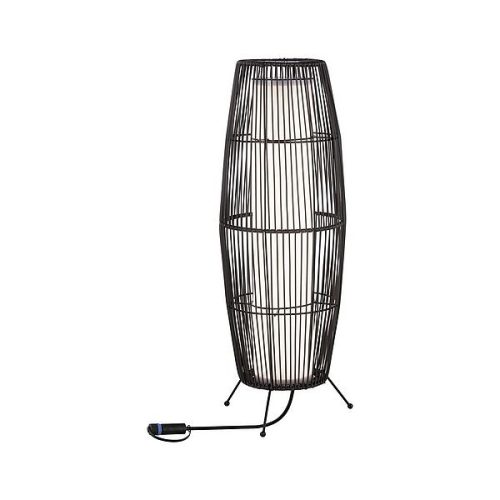 Izzó Plug & Shine LED 8W 24V IP44 3000K Rattan Black Paulmann