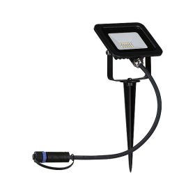   Kültéri kerti lampa Plug & Shine FLOOD Spot LED 6.8W 24V IP65 3000K Spotlámpa süllyesztett fekete Paulmann