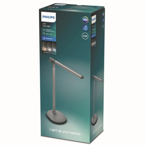 LED asztali lámpa SWORD 12W CCT szabályozható szürke PHILIPS