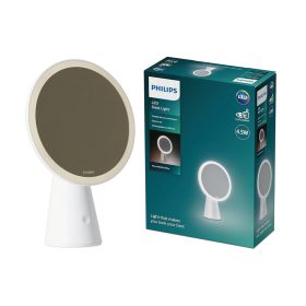   Asztali lámpa asztali tükör LED 4,5 W CCT fényerőszabályozható USB fehér PHILIPS