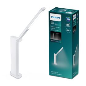   LED asztali lámpa AMBER 5W 4000K szabályozható USB fehér PHILIPS