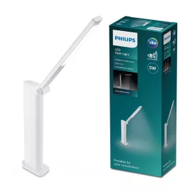   LED asztali lámpa AMBER 5W 4000K szabályozható USB fehér PHILIPS