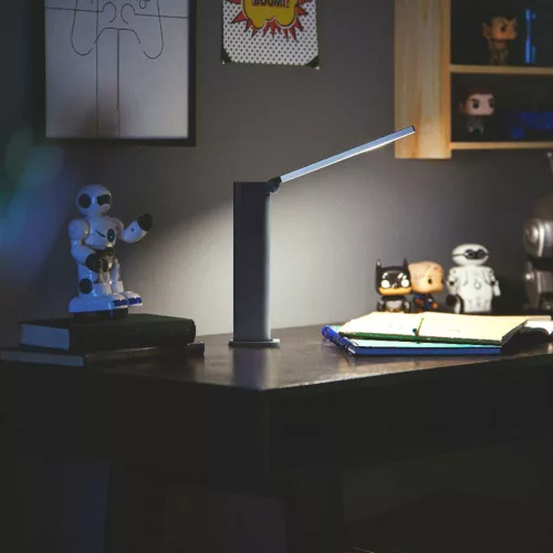 LED Asztali lámpa Asztal AMBER 5W 4000K Dimmelhető USB Fekete PHILIPS