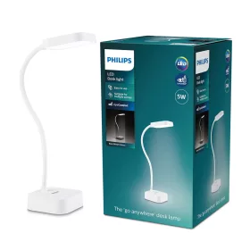   LED asztali lámpa ROCK 5W 5000K szabályozható USB fehér PHILIPS