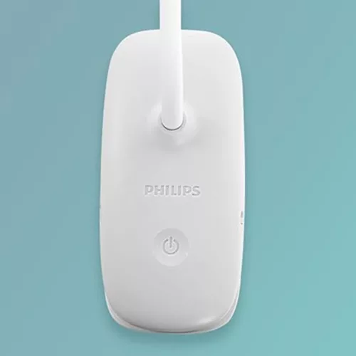 LED asztali lámpa DONUTCLIP 3W 4000K fényerő-szabályozható USB rózsaszín bilinccsel PHILIPS