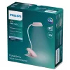 LED asztali lámpa DONUTCLIP 3W 4000K fényerő-szabályozható USB rózsaszín bilinccsel PHILIPS