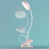 LED asztali lámpa DONUTCLIP 3W 4000K fényerő-szabályozható USB rózsaszín bilinccsel PHILIPS