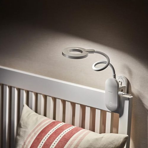 LED asztali lámpa FORYS CLIP 5W 4000K dimmelhető USB fehér bilinccsel PHILIPS